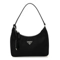 Tessuto Nylon Saffiano Mini Re-Edition 2005 Bag Black