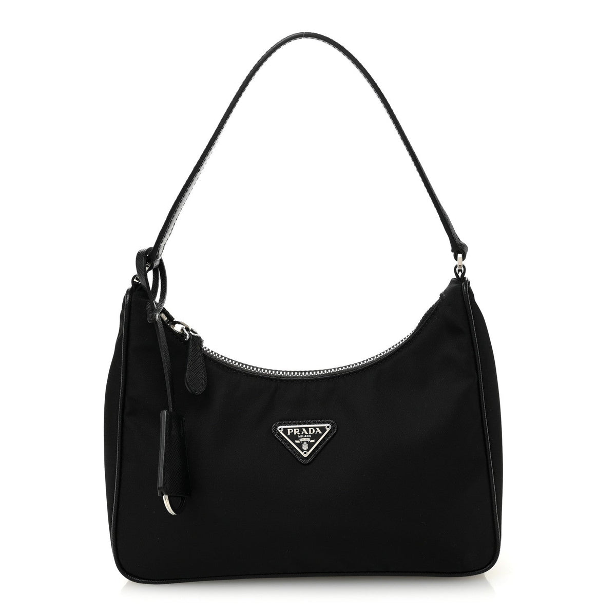 Tessuto Nylon Saffiano Mini Re-Edition 2005 Bag Black