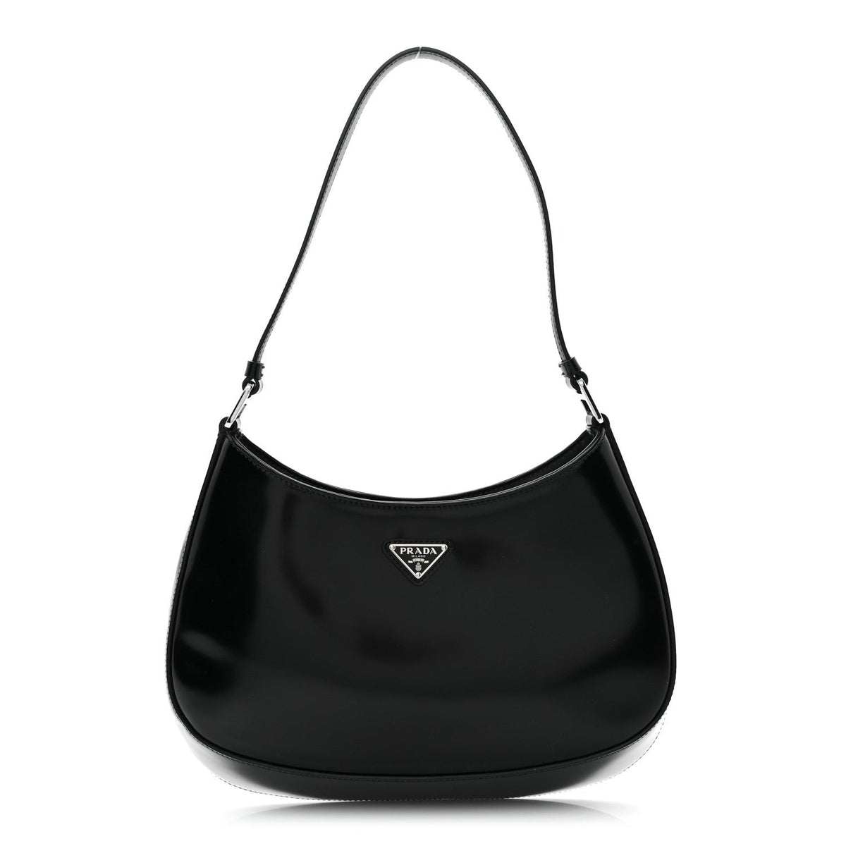Spazzolato Cleo Shoulder Bag Black