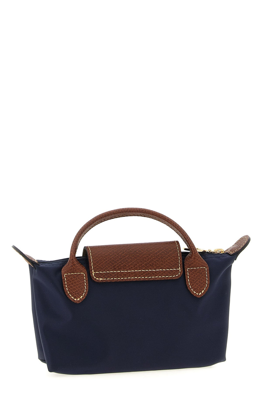 LONGCHAMP Le Pliage Pouch with Leather Details