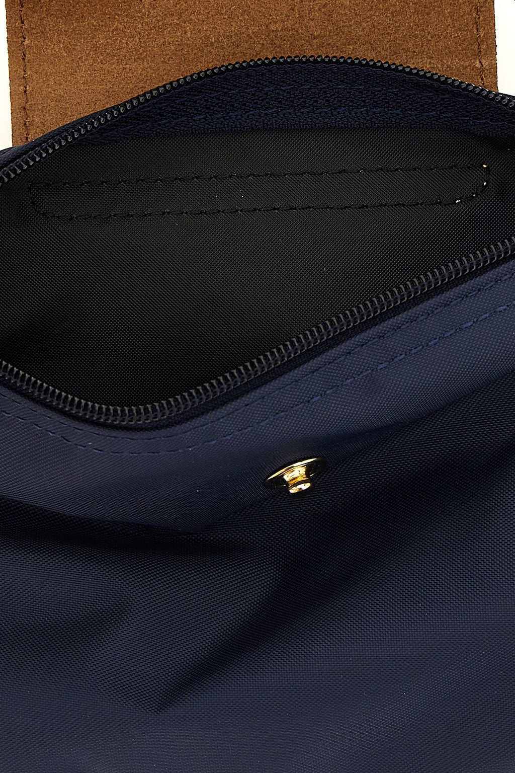 LONGCHAMP Le Pliage Pouch with Leather Details