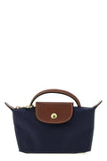 LONGCHAMP Le Pliage Pouch with Leather Details