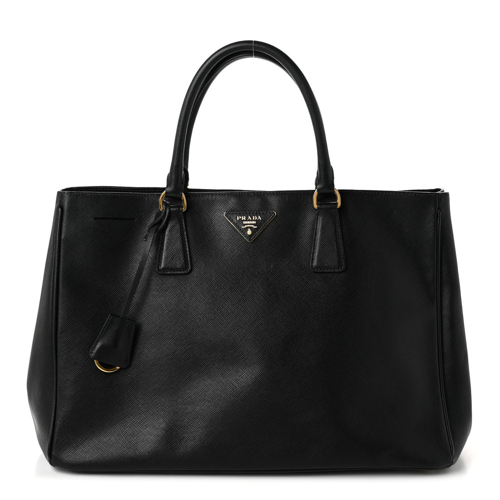 Saffiano Lux Large Tote Black