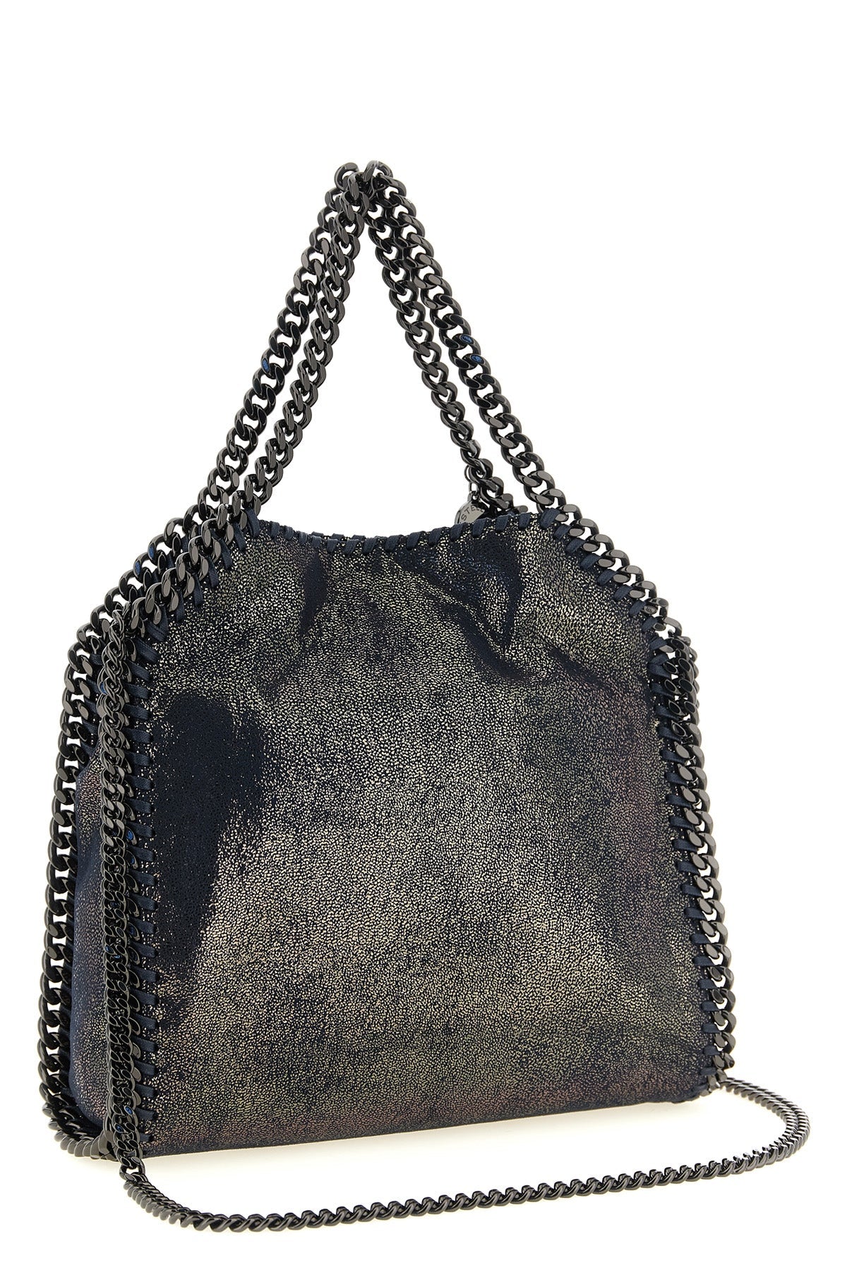 Stella McCartney Falabella Mini Tote Bag with Ruthenium Chain