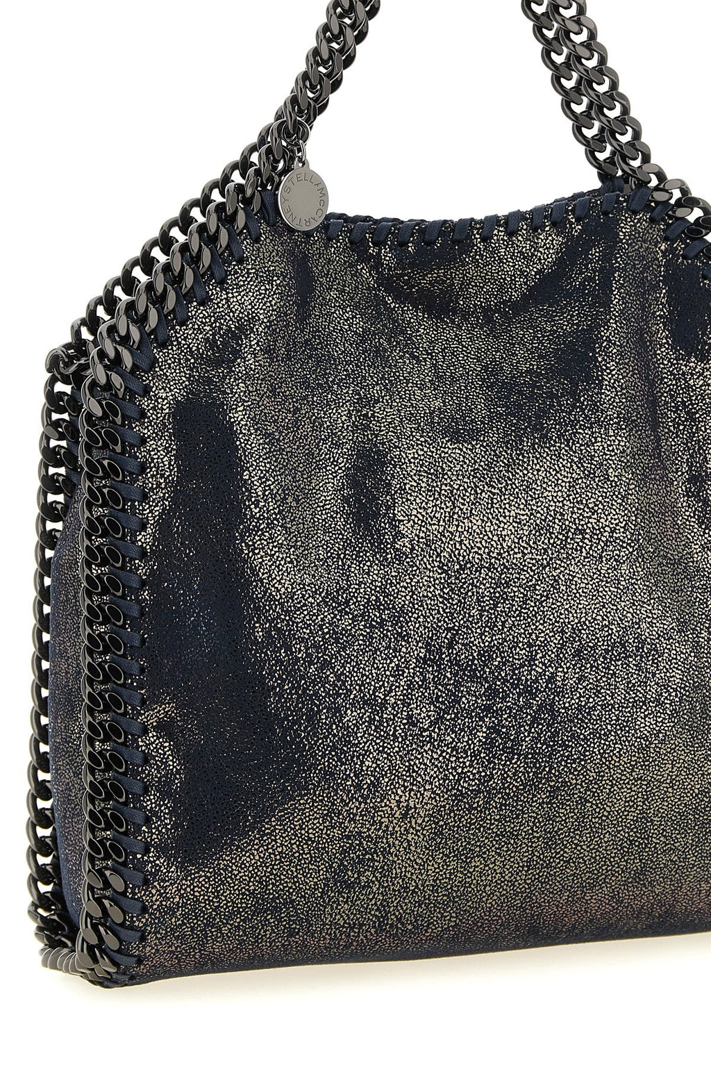 Stella McCartney Falabella Mini Tote Bag with Ruthenium Chain