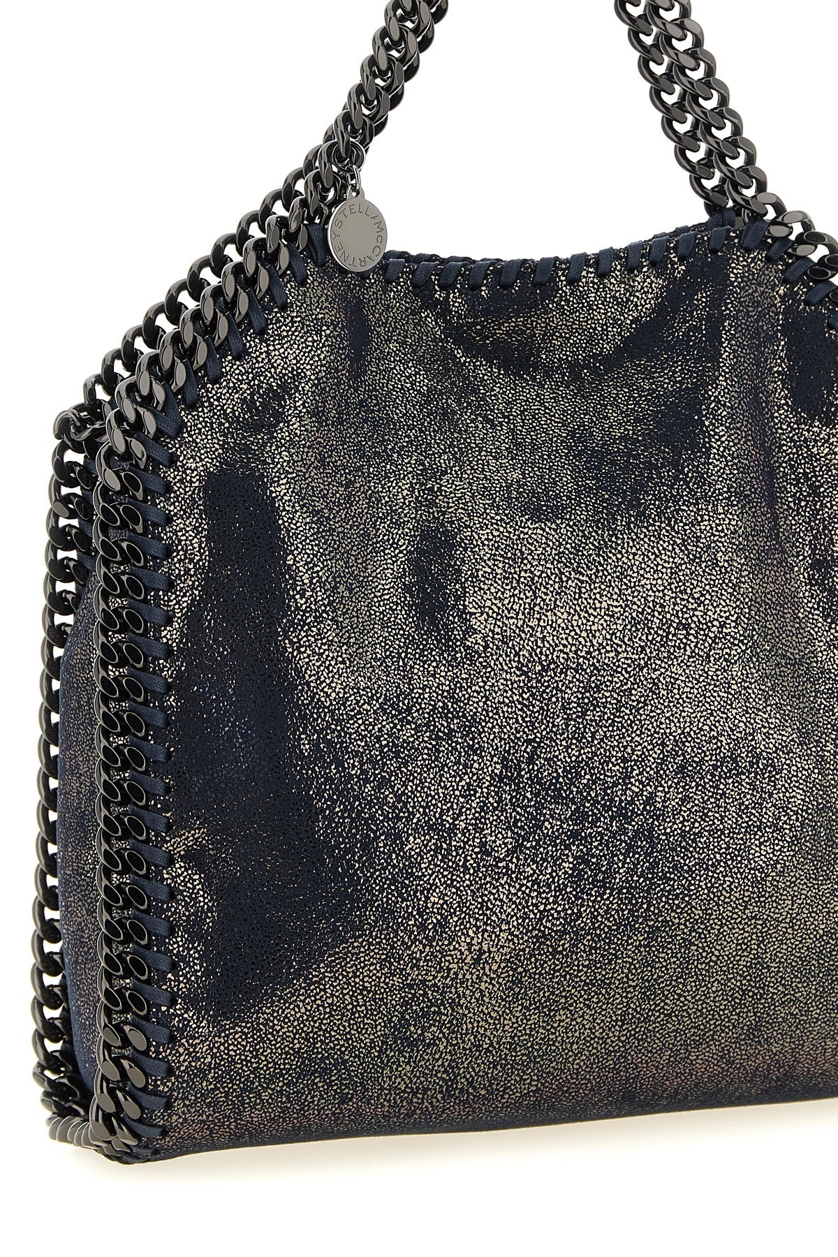 Stella McCartney Falabella Mini Tote Bag with Ruthenium Chain