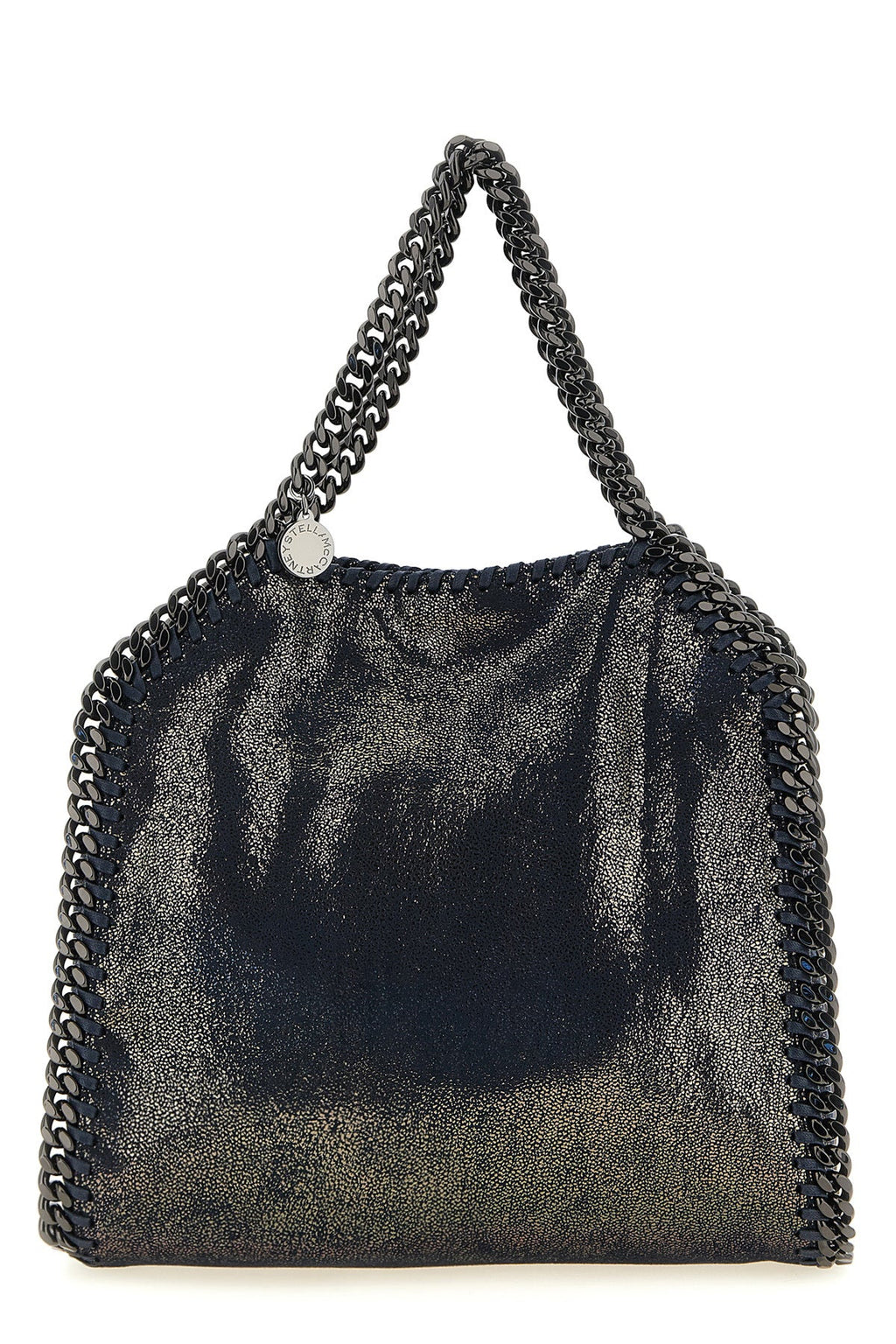 Stella McCartney Falabella Mini Tote Bag with Ruthenium Chain