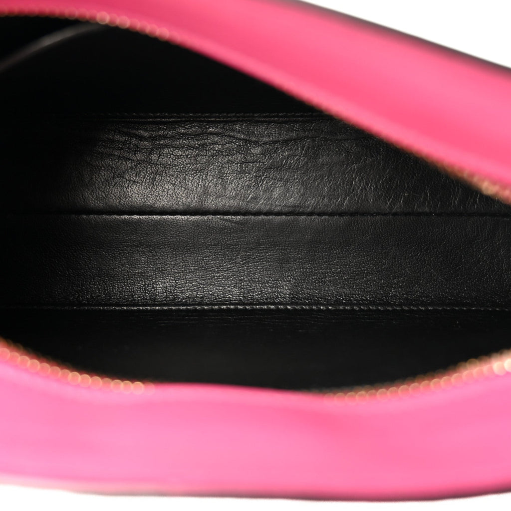 Saffiano City Calfskin Bandoliera Bag Fuxia