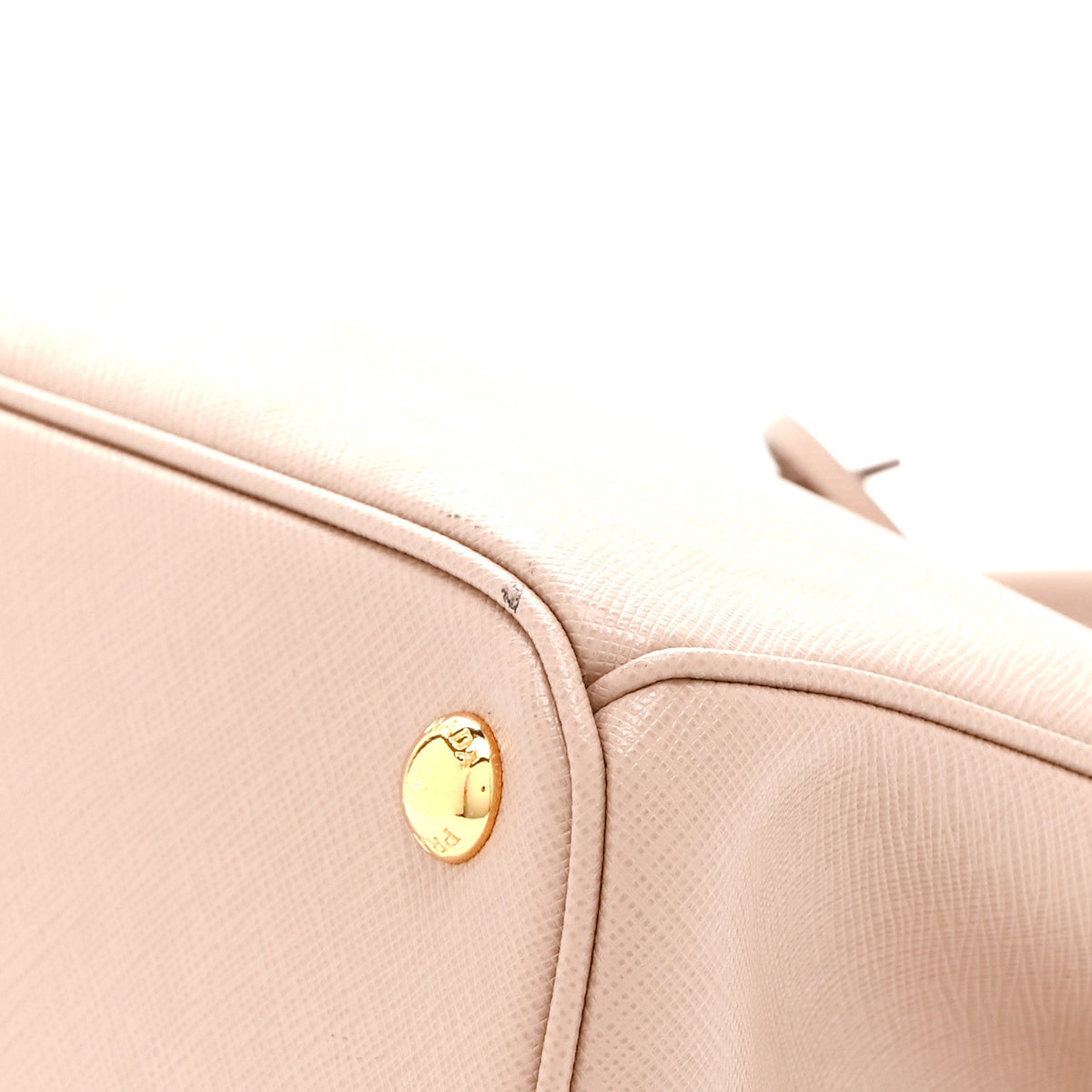 Saffiano Lux Small Galleria Double Zip Tote Cipria