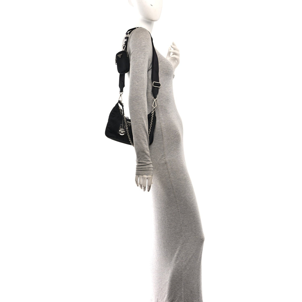 Nylon Re-Edition 2005 Shoulder Bag Black