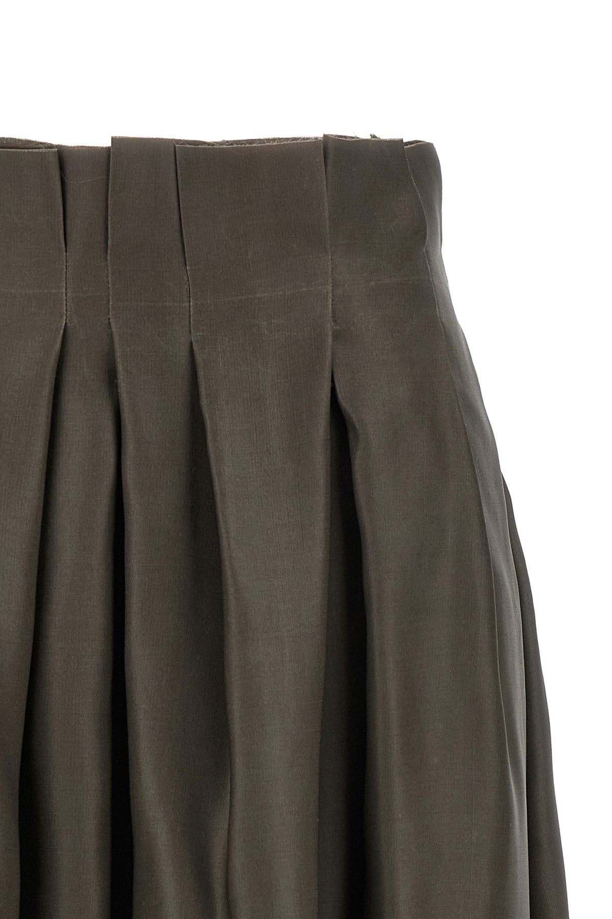 KHAITE Astrid Silk Shantung Skirt