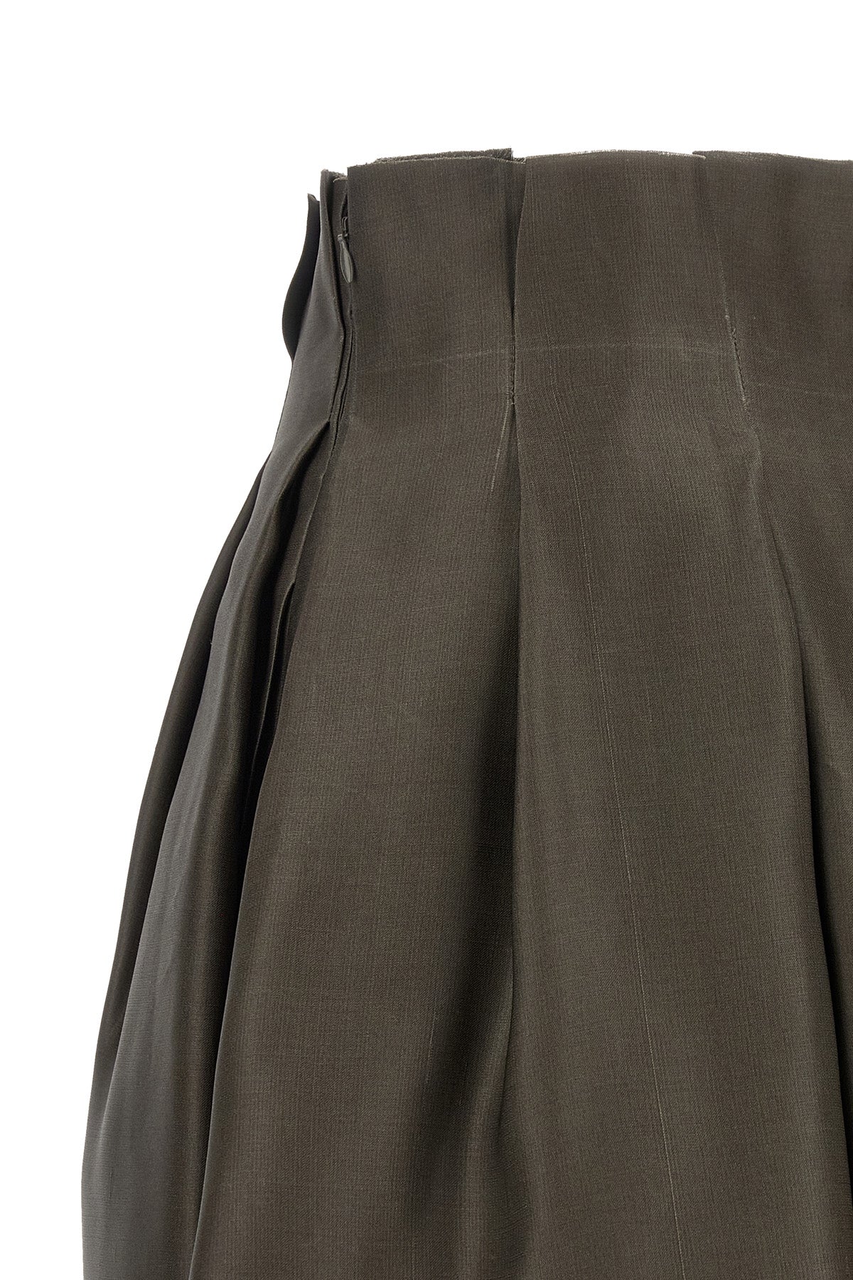 KHAITE Astrid Silk Shantung Skirt