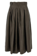 KHAITE Astrid Silk Shantung Skirt