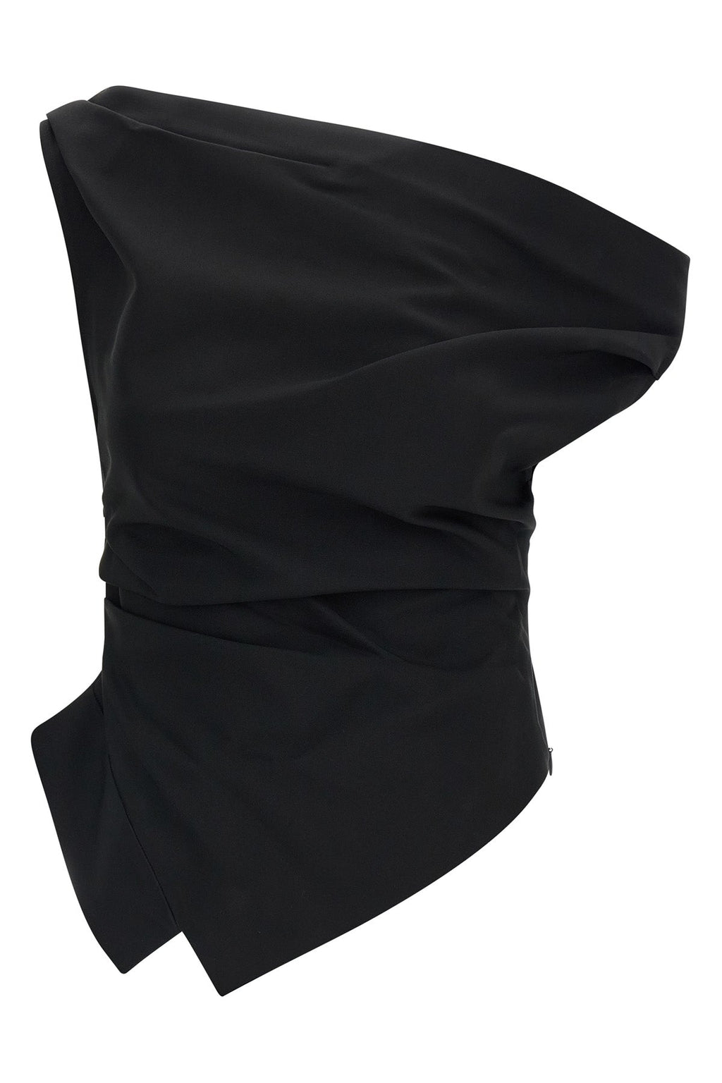 Asymmetric Draped Off-Shoulder Top