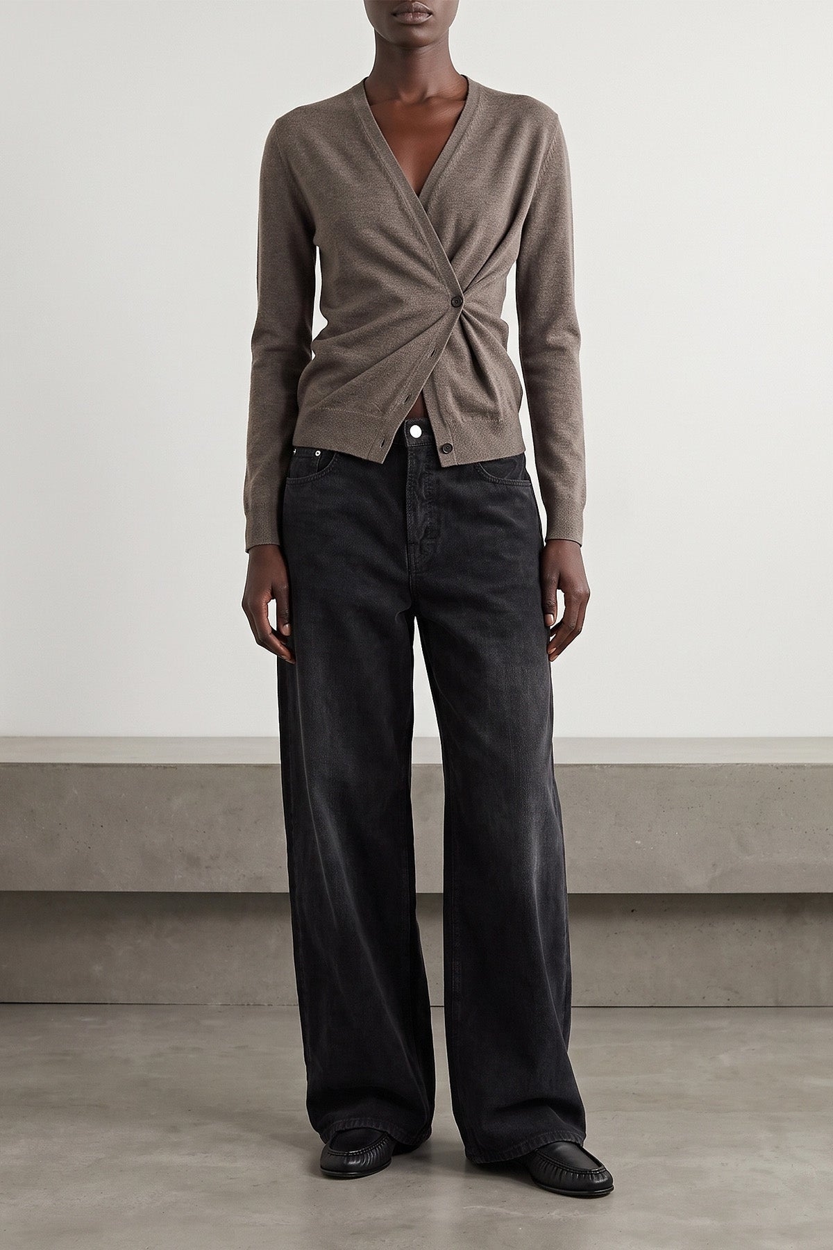 Asymmetric 'Twisted Ballet' Cardigan