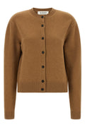 Cashmere Blend Crew-Neck Cardigan