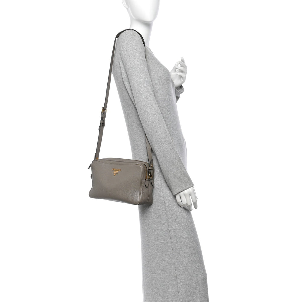 Vitello Phenix Camera Bag Argilla