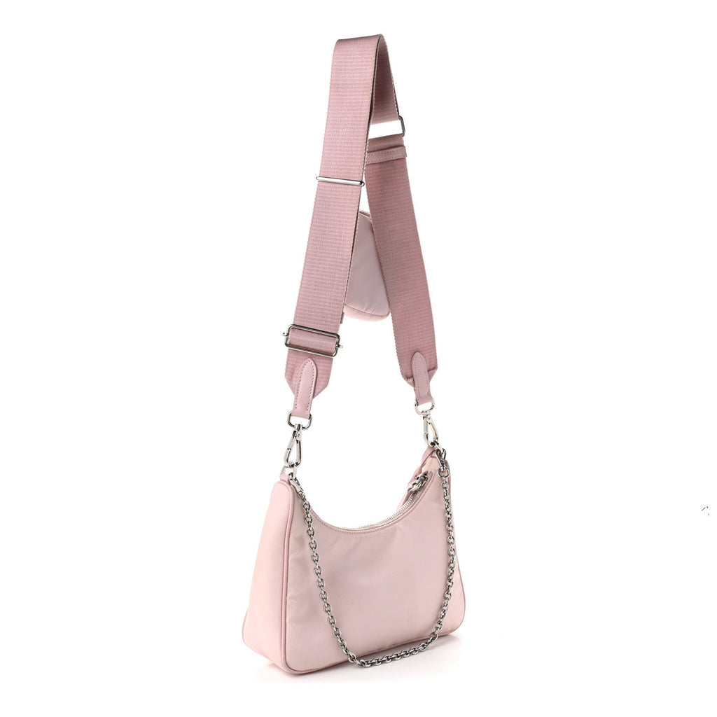 Nylon Re-Edition 2005 Shoulder Bag Alabastro