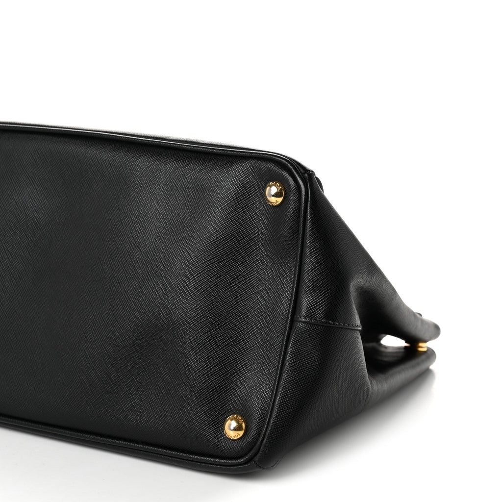 Saffiano Lux Large Tote Black