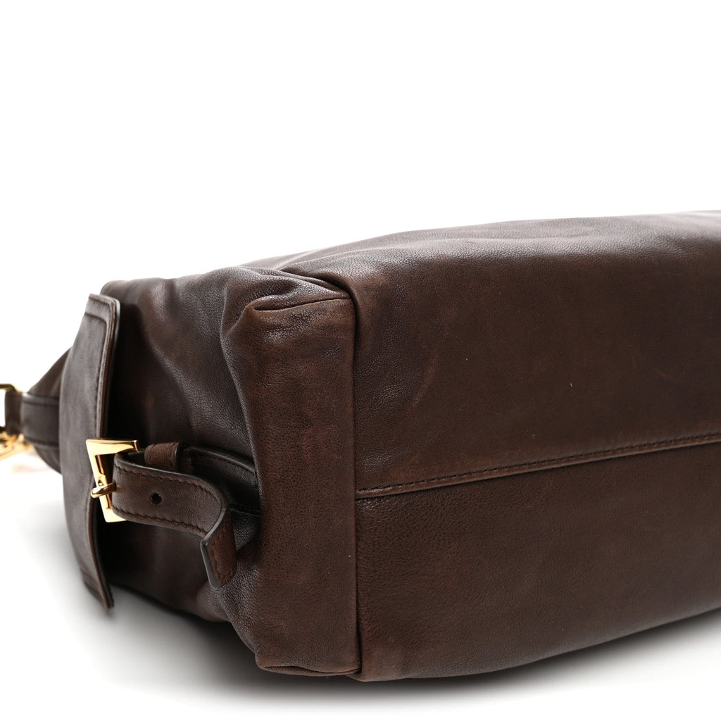 Nappa Large Explore Shoulder Bag Sienna