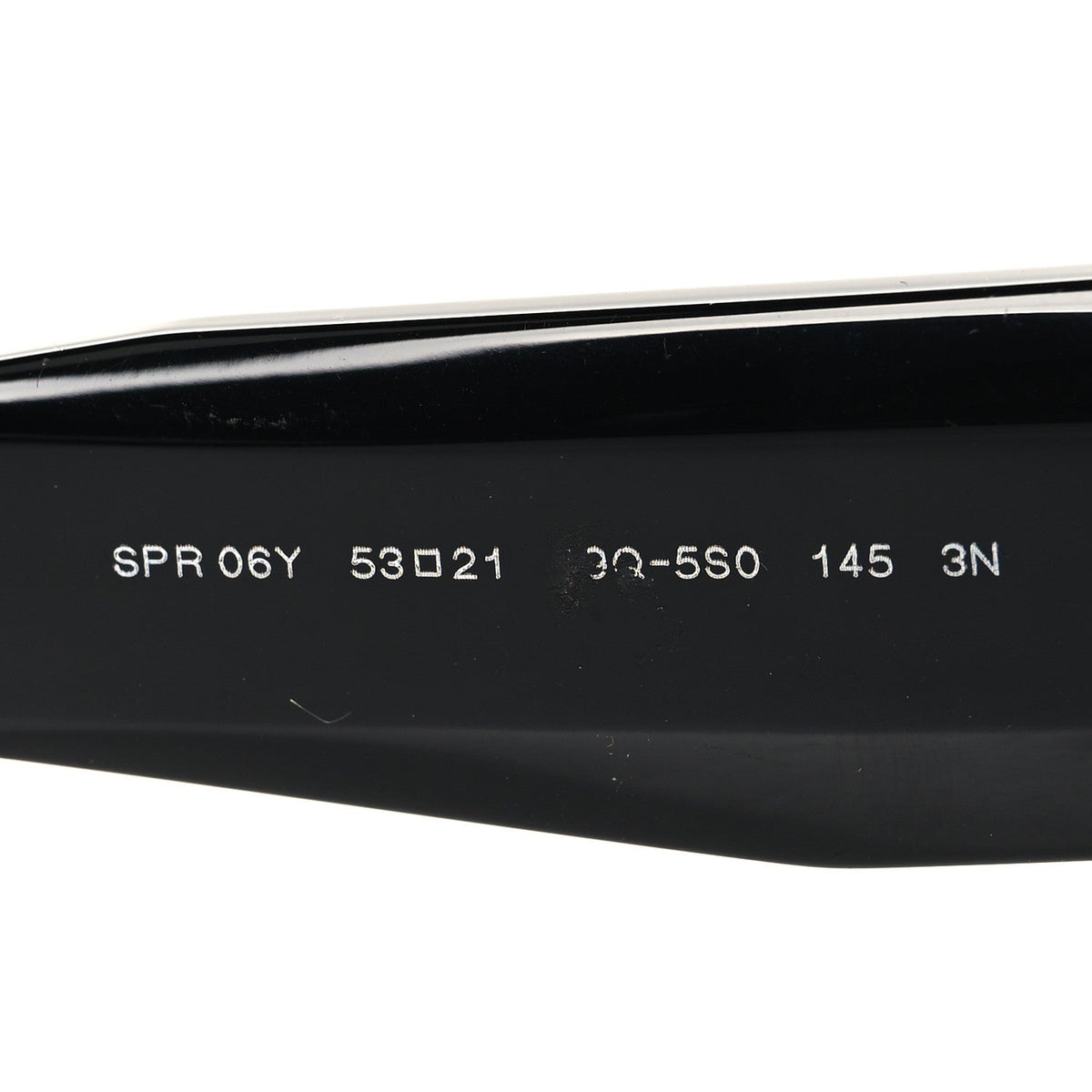 Acetate Symbole Sunglasses SPR 06Y Black