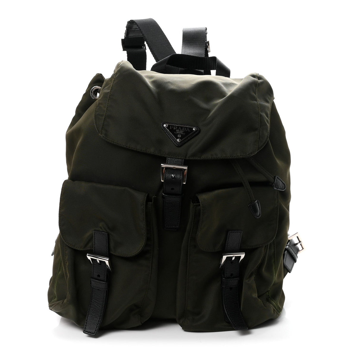 Nylon Vela Medium Backpack Mimetico