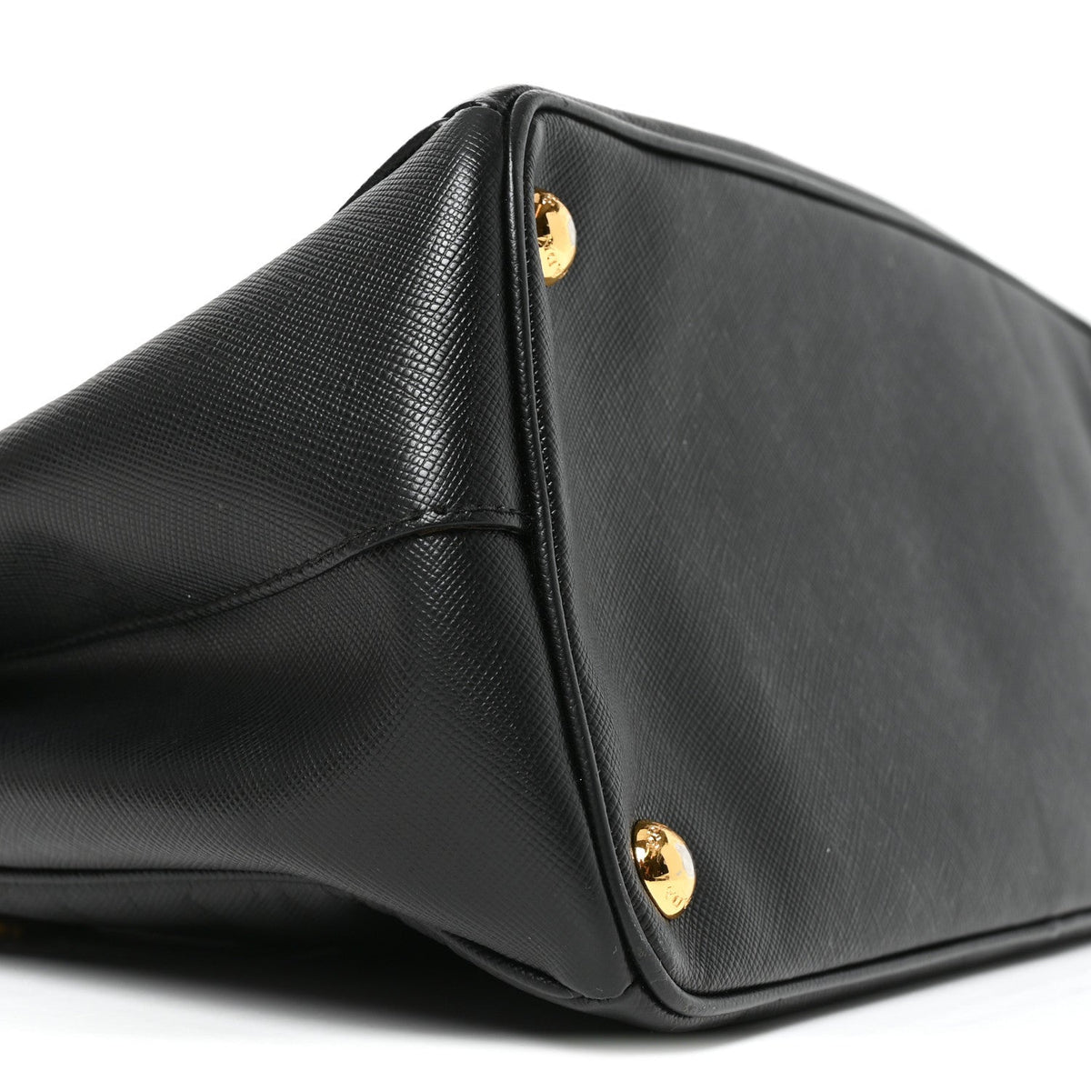 Saffiano Small Galleria Double Zip Tote Black