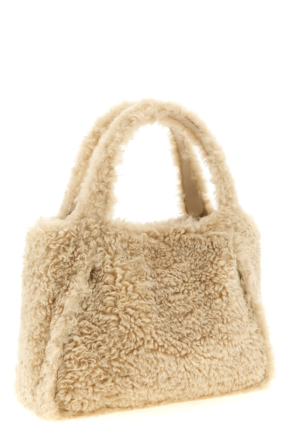 Stella Logo Faux Shearling Tote
