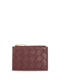Bottega Veneta Women Woven Card Holder With Zip
