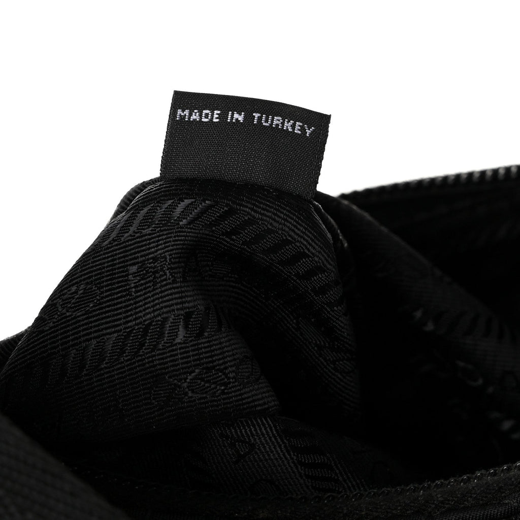 Tessuto Nylon Stitched Shoulder Bag Black