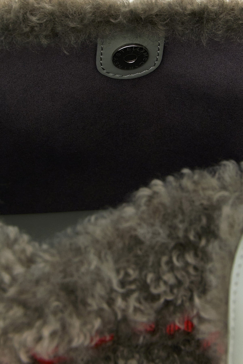 Logo Faux Shearling Tote