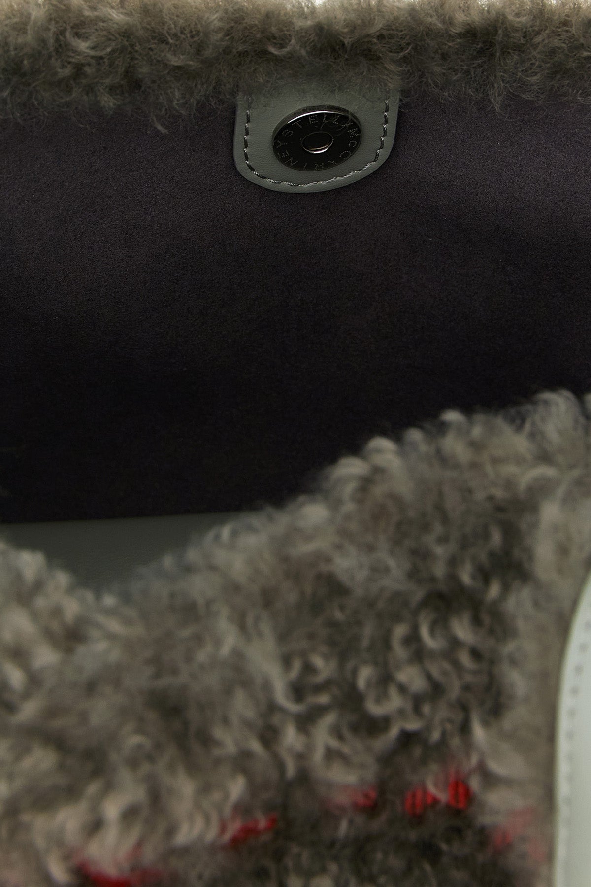 Logo Faux Shearling Tote