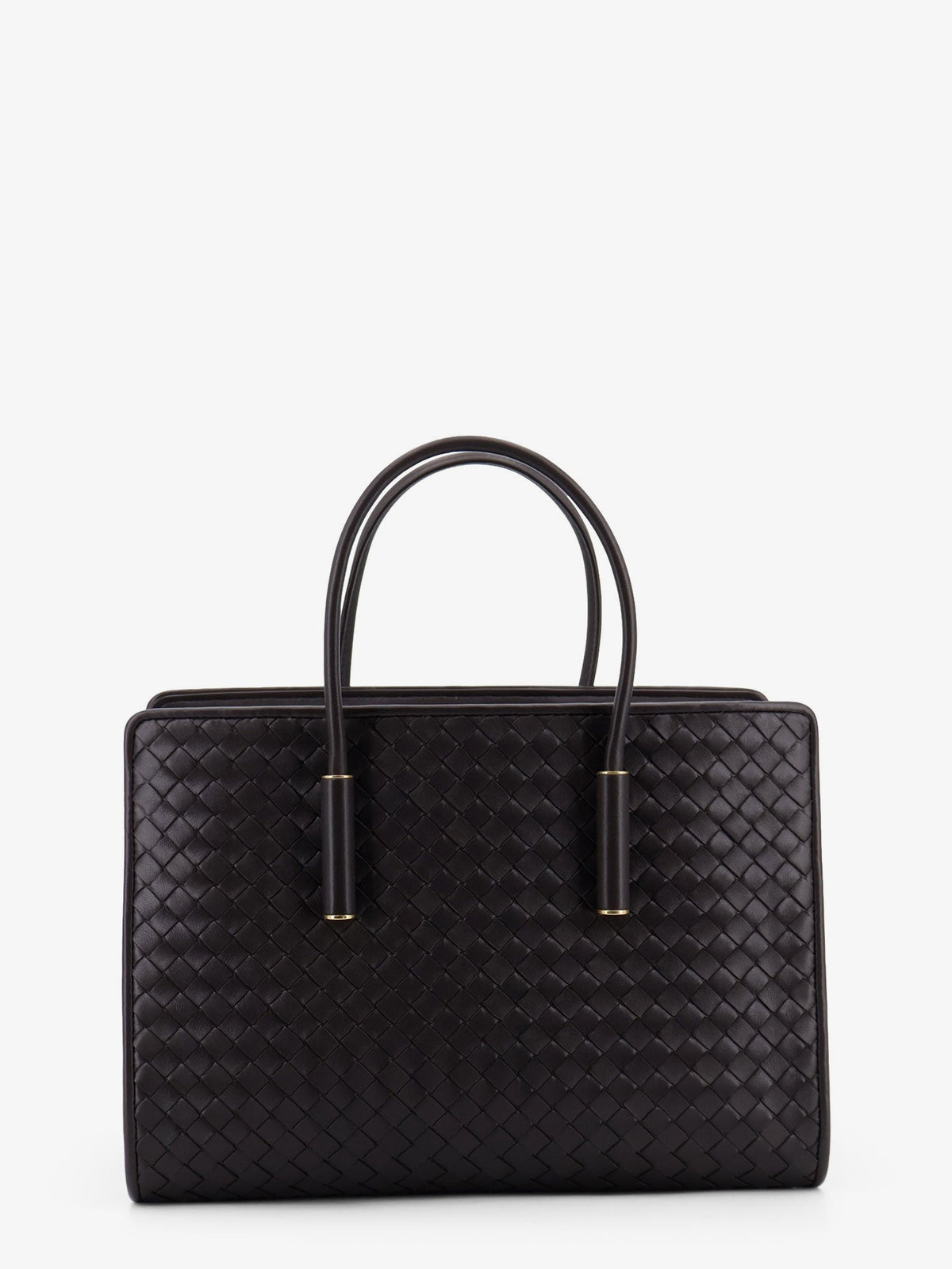 Bottega Veneta Women Barbara Leather Handbag With Intrecciato Motif