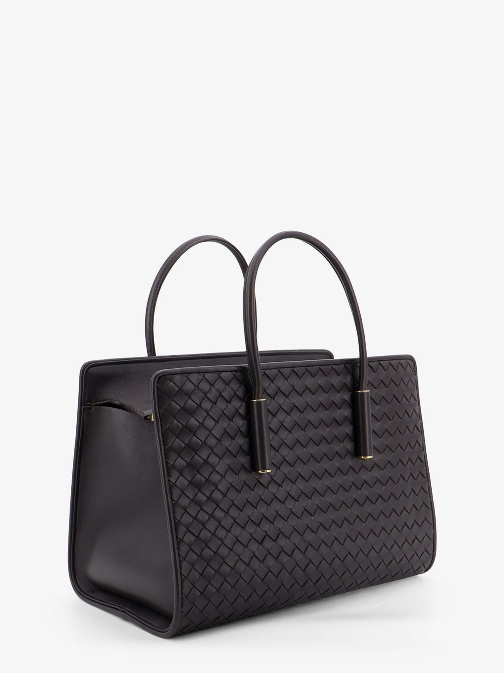 Bottega Veneta Women Barbara Leather Handbag With Intrecciato Motif