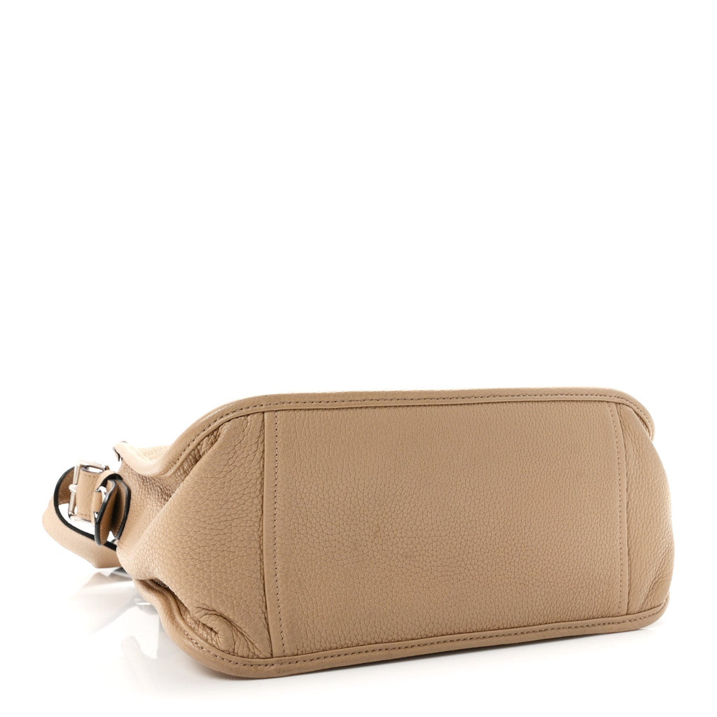 Vitello Daino Soft Hobo Messenger Bag Sabbia
