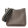 Vitello Daino Soft Hobo Messenger Bag Argilla