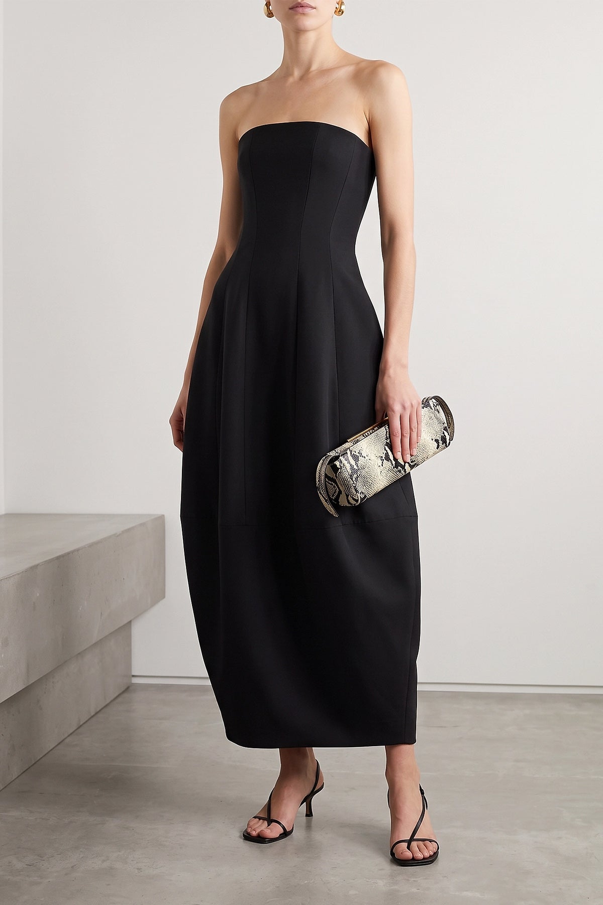 KHAITE Strapless Cocoon Dress
