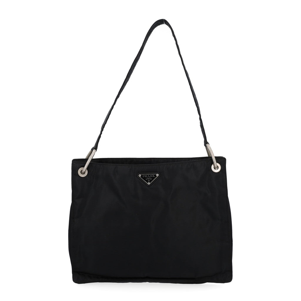 Tessuto Nylon Shoulder Bag Black