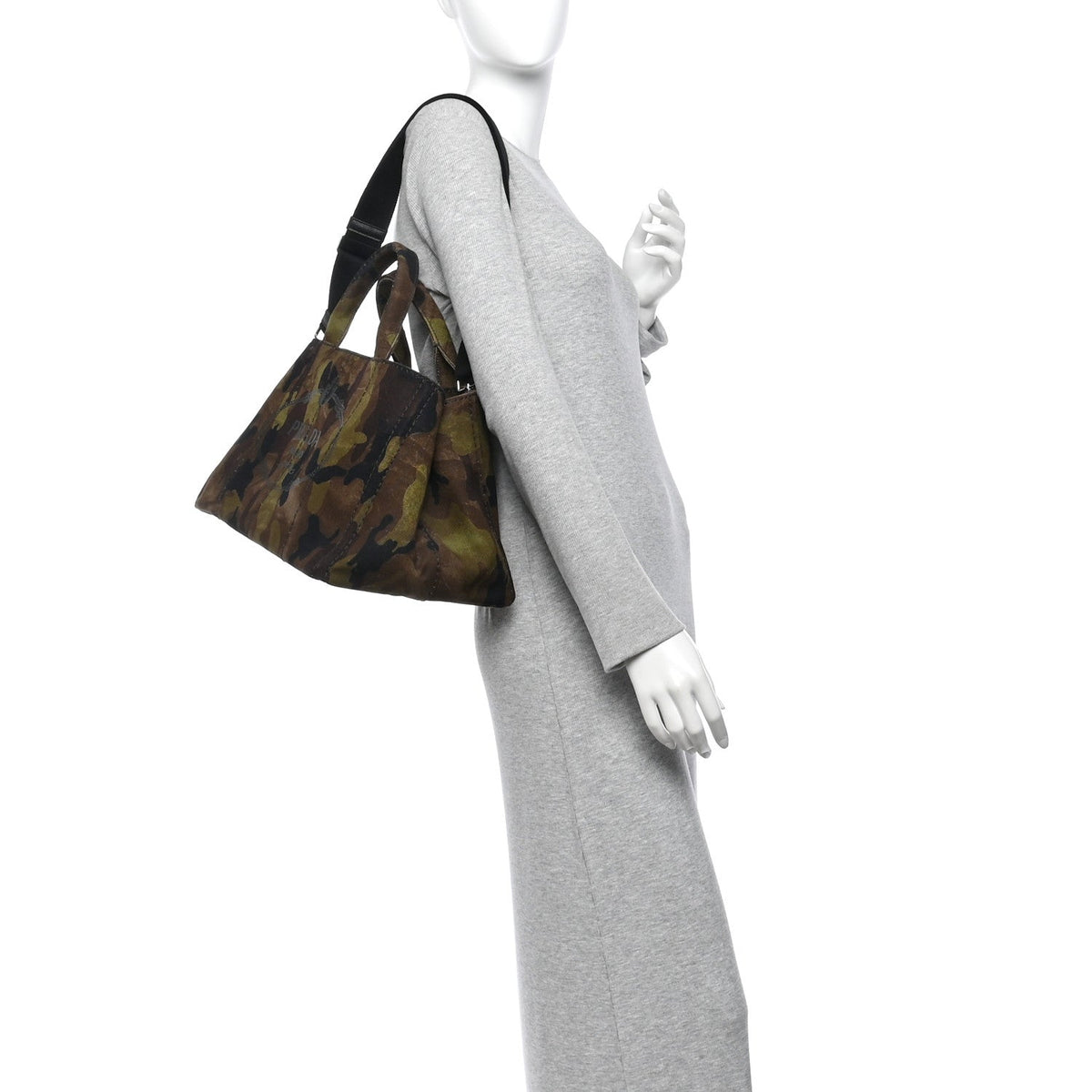 Canapa Camouflage Logo Tote Mimetico