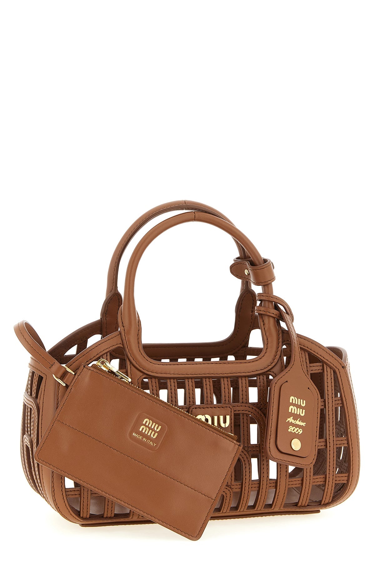 Woven Nappa Leather Handbag