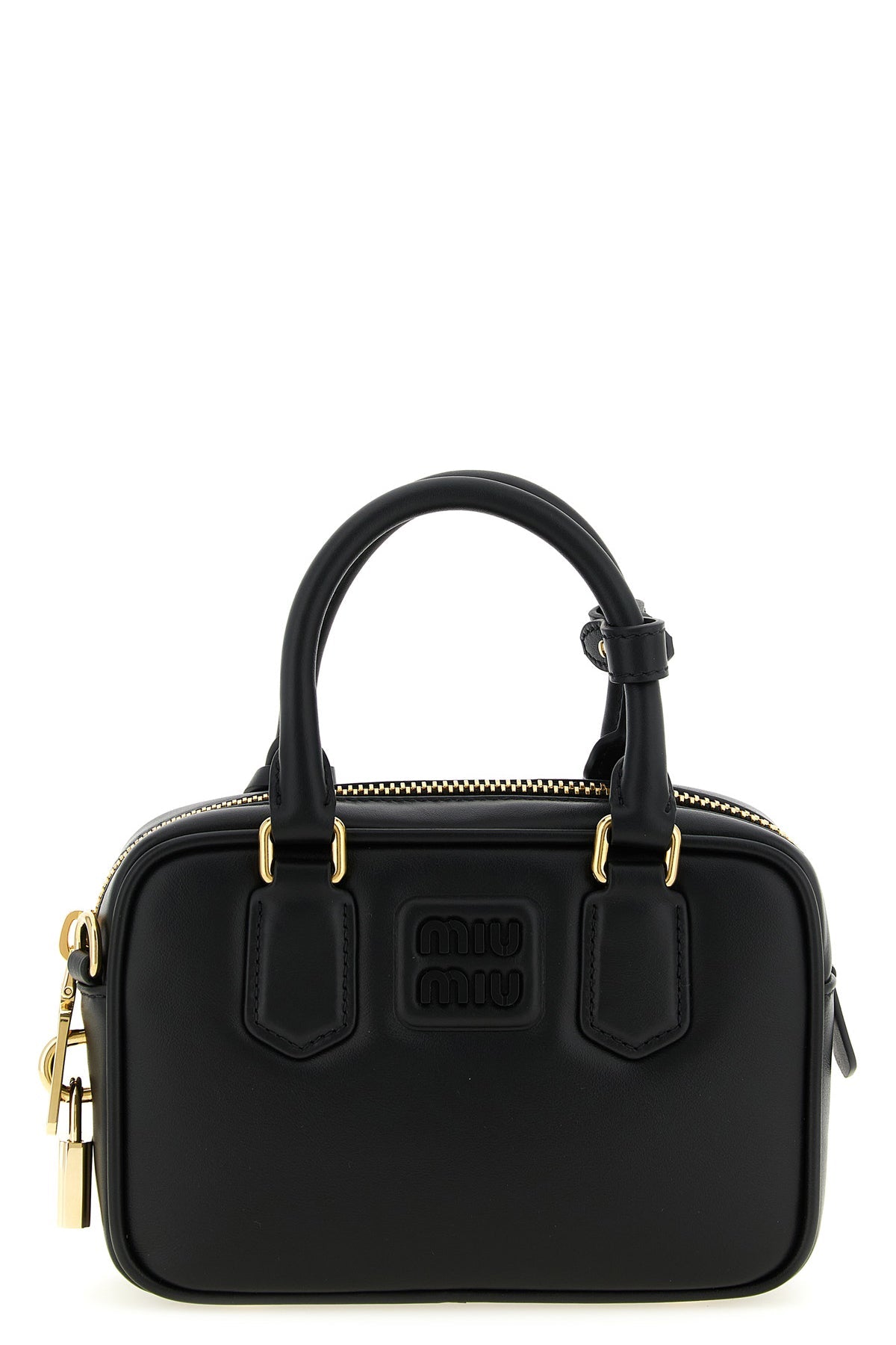 Miu Miu Top Handle Bag With Gold-Tone Hardware
