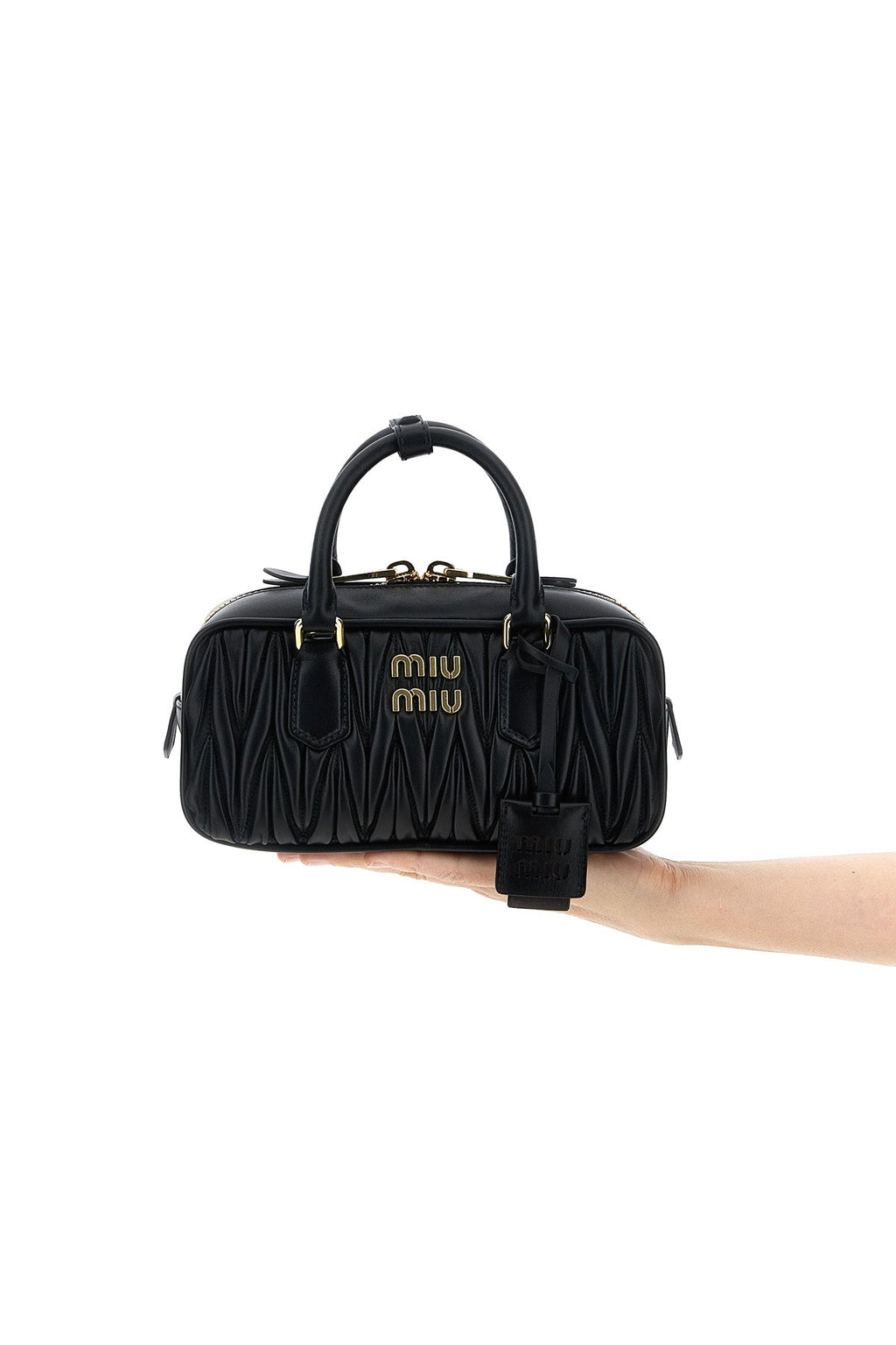 Miu Miu Matelassé Leather Top-Handle Bag