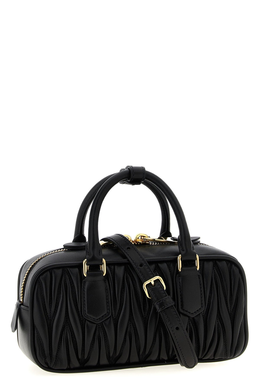 Miu Miu Matelassé Leather Top-Handle Bag