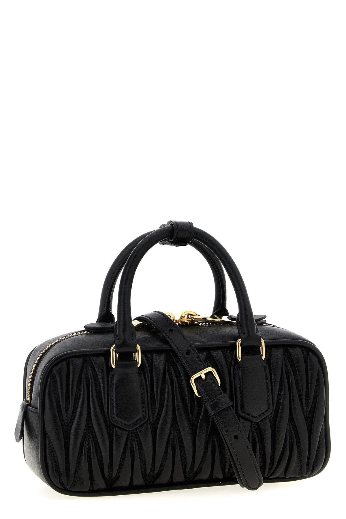 Miu Miu Matelassé Leather Top-Handle Bag