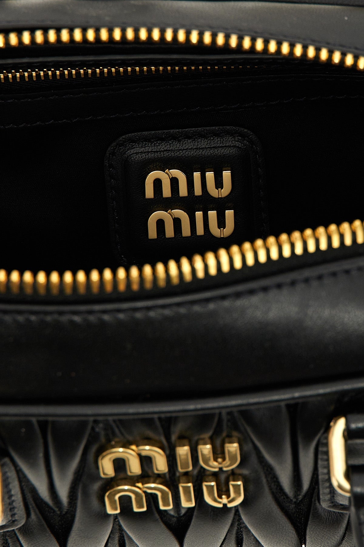 Miu Miu Matelassé Leather Top-Handle Bag