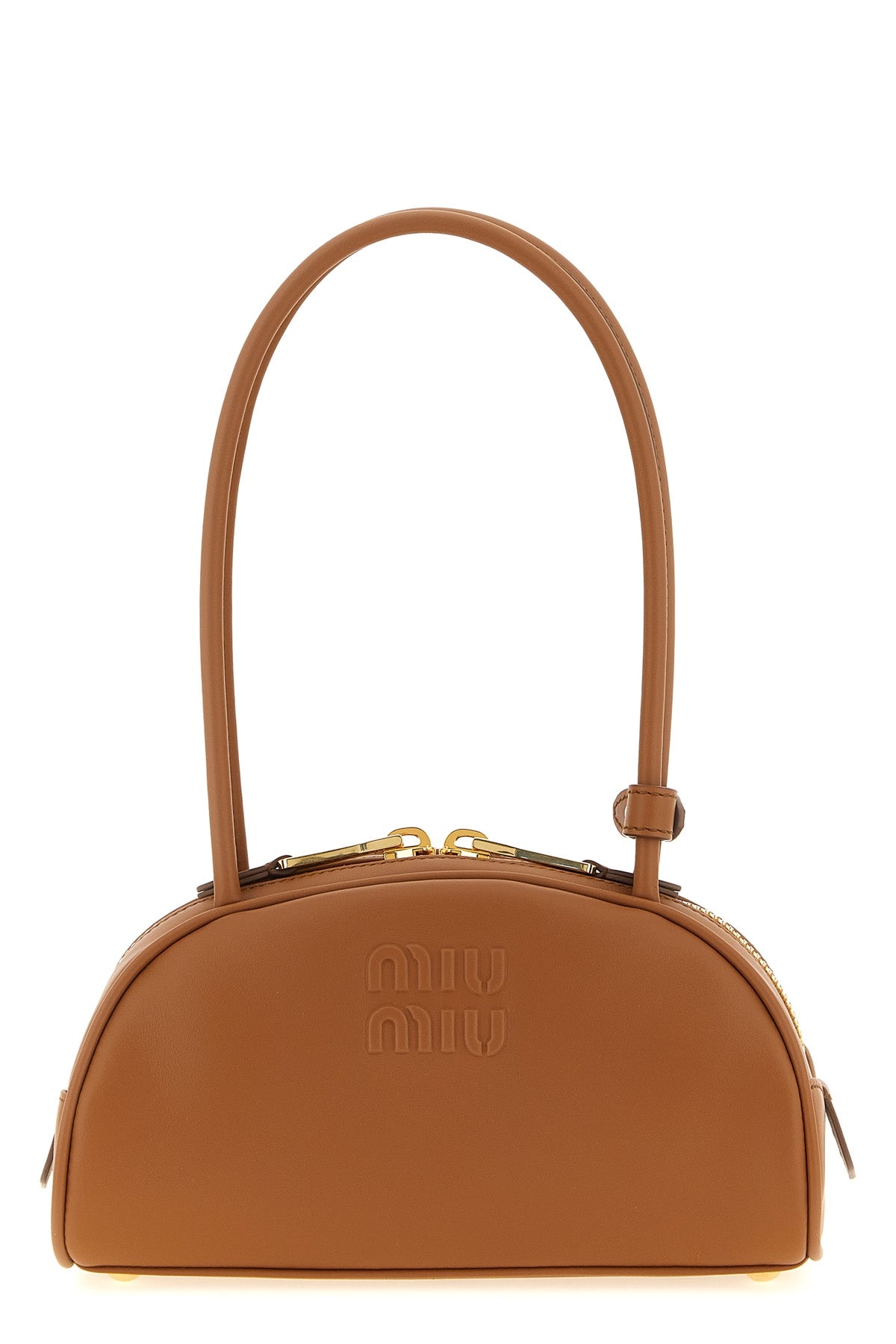 Miu Miu Mini Shoulder Bag With Embossed Logo