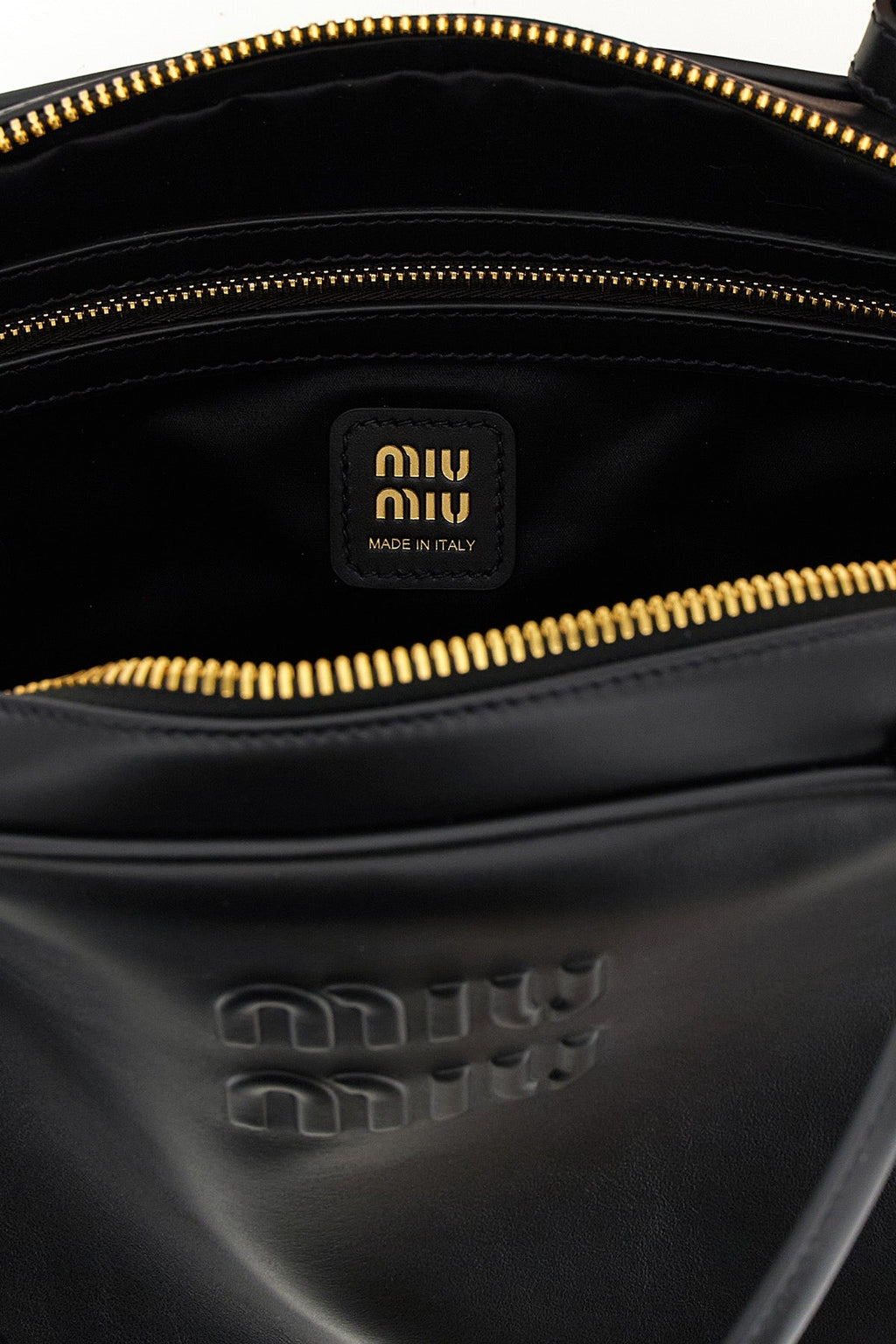 Miu Miu Shoulder Bag With Embossed Logo