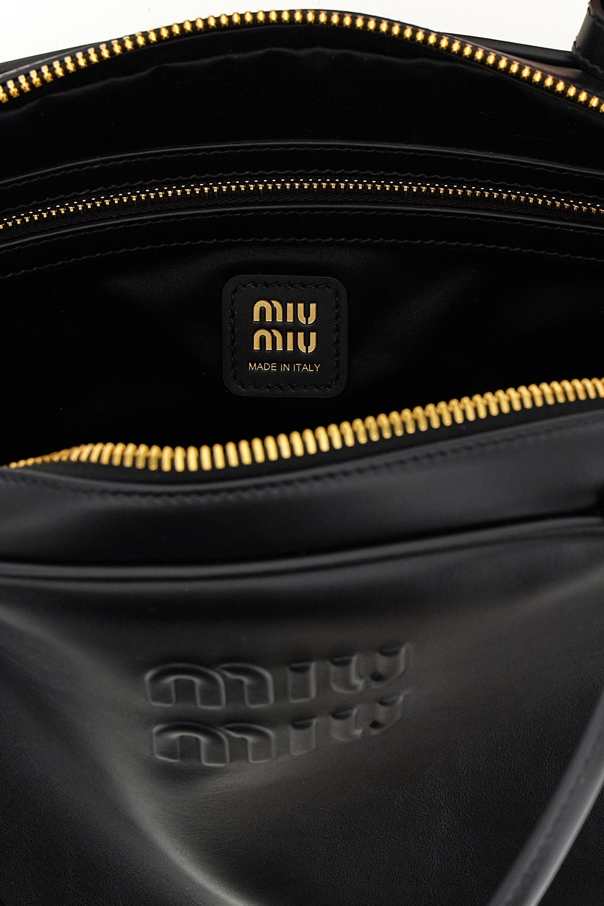 Miu Miu Shoulder Bag With Embossed Logo
