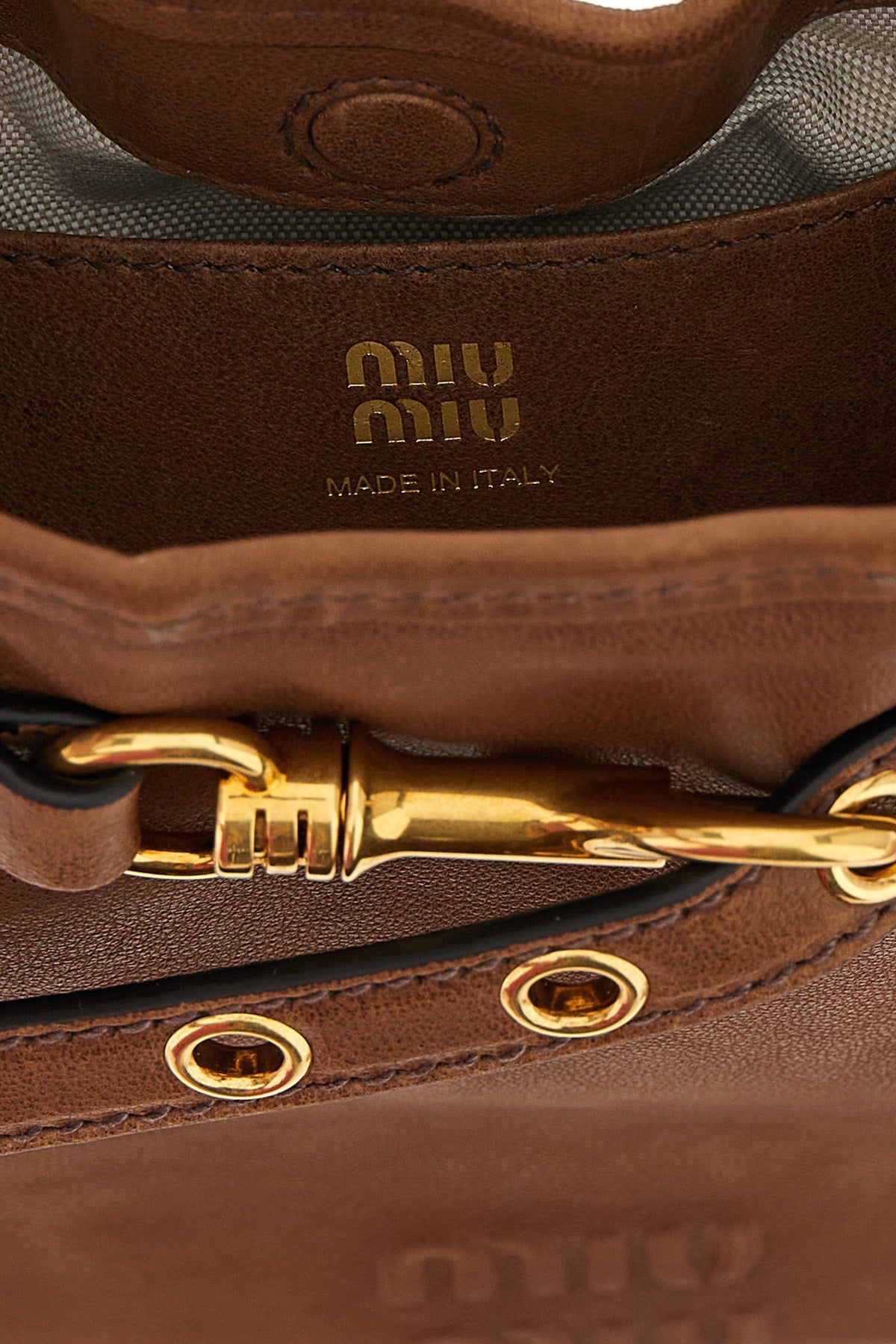 Miu Miu Shoulder Bag with Swivel Hook Detail