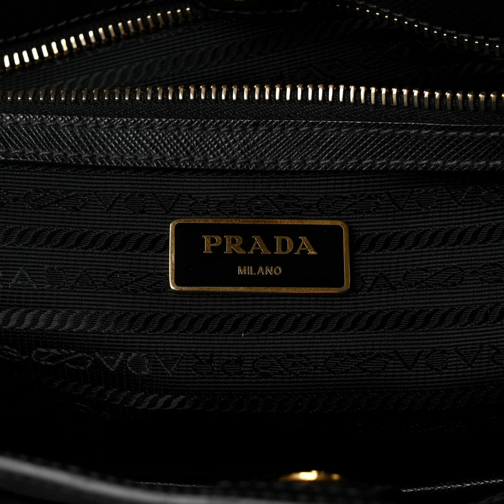 Saffiano Lux Large Tote Black